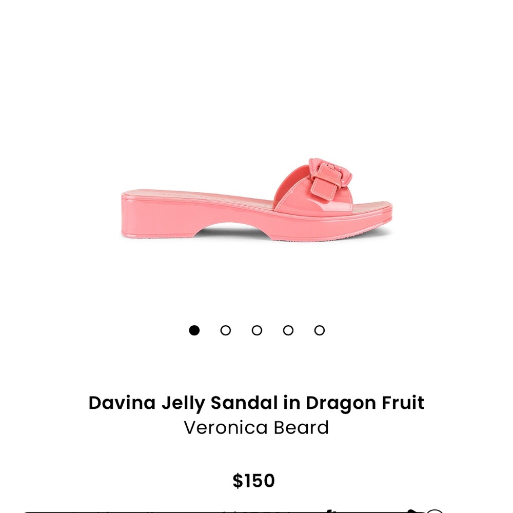 Veronica Beard Davina Jelly Sandal Pink New Size 7 slide
